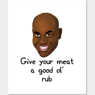 Give your meat a good ol' rub Posters and Art